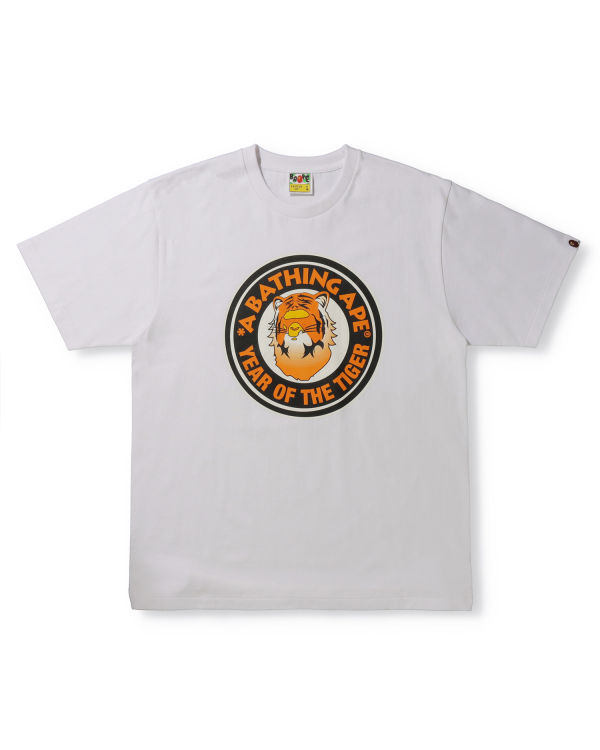 T Shirts Bape Year Of The Tiger Blanche Homme | OEH-66542493