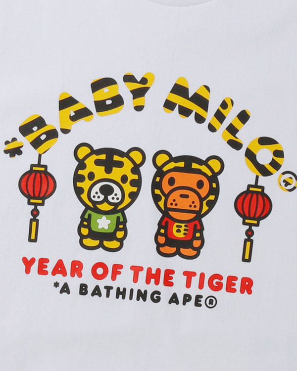 T Shirts Bape Year Of The Tiger Milo Blanche Homme | ULS-19959375