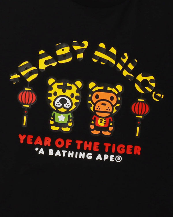 T Shirts Bape Year Of The Tiger Milo Noir Homme | JFQ-12141022