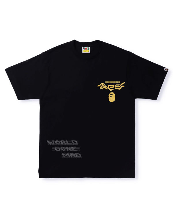 T Shirts Bape Multi Logo #1 Noir Homme | PXQ-39412329