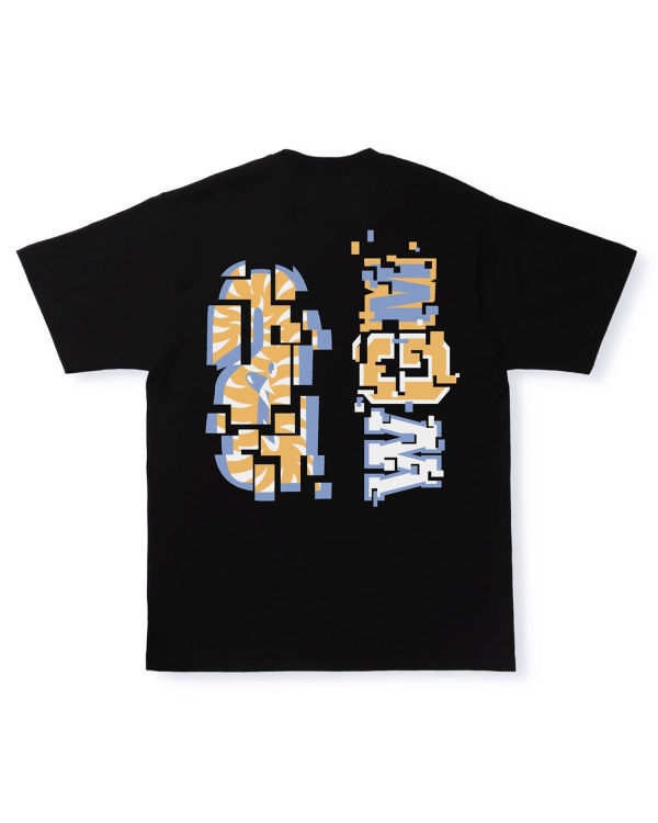 T Shirts Bape Digital Shark Noir Homme | SWX-30238563