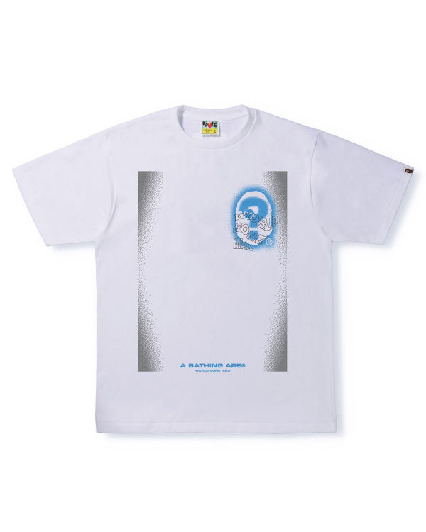 T Shirts Bape Multi Logo #3 Blanche Homme | FNU-98304503