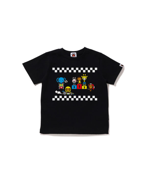 T Shirts Bape Milo Racing #3 Noir Enfant | WKT-26946823