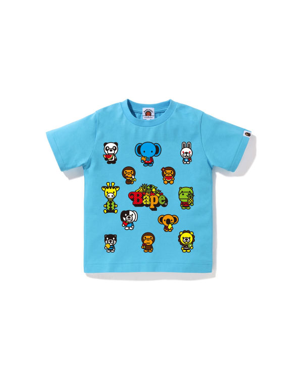 T Shirts Bape Milo Mixed Fruit #1 Bleu Clair Enfant | XOH-89884959