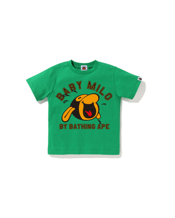 T Shirts Bape Classiche Milo Vert Enfant | KMB-76588856