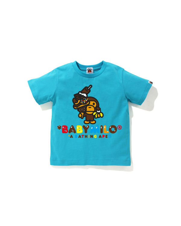 T Shirts Bape Milo Sweets Bleu Enfant | KBI-77356604