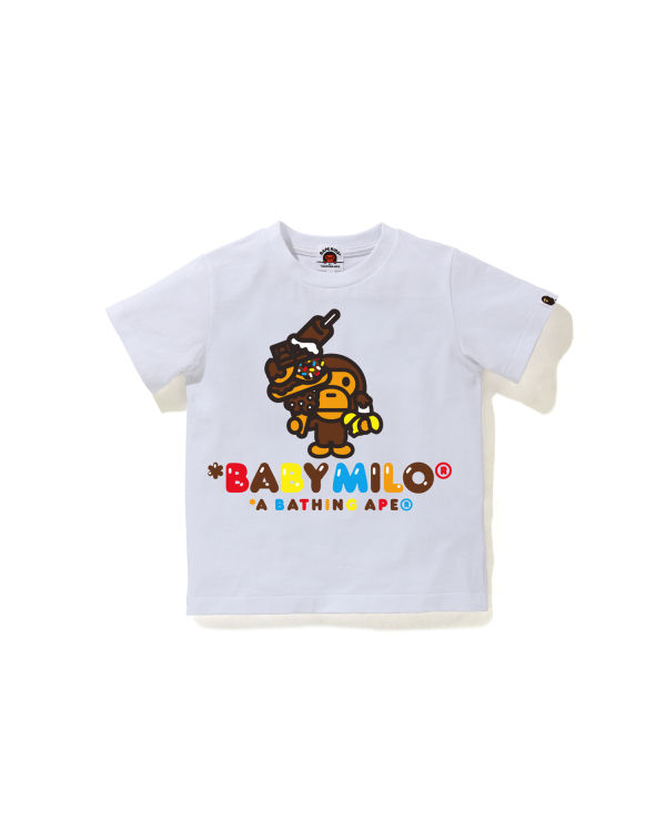 T Shirts Bape Milo Sweets Blanche Enfant | ATW-18144440