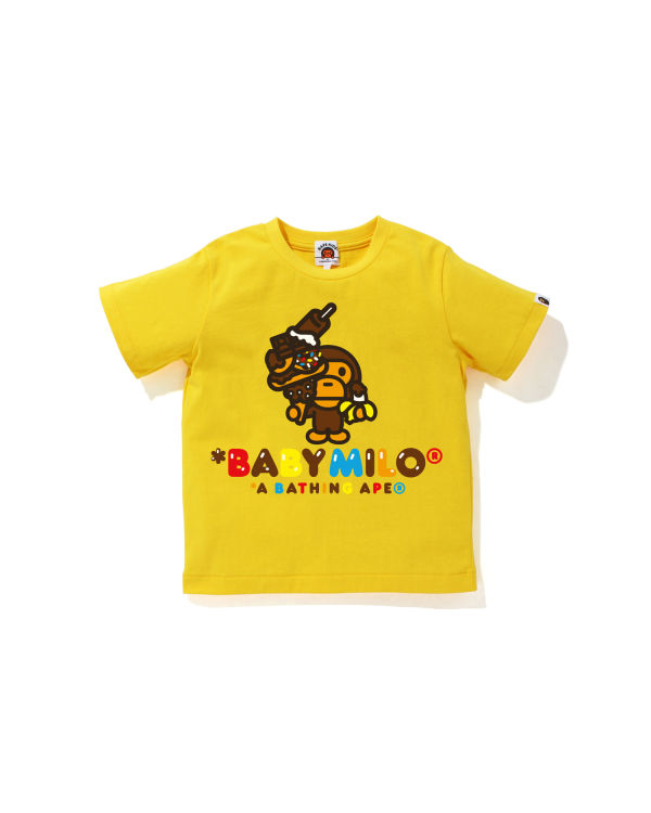 T Shirts Bape Milo Sweets Jaune Enfant | HGL-44798887