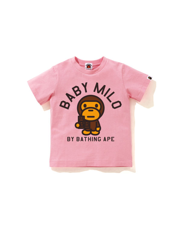 T Shirts Bape Milo Chocolate Rose Enfant | DJO-17921216