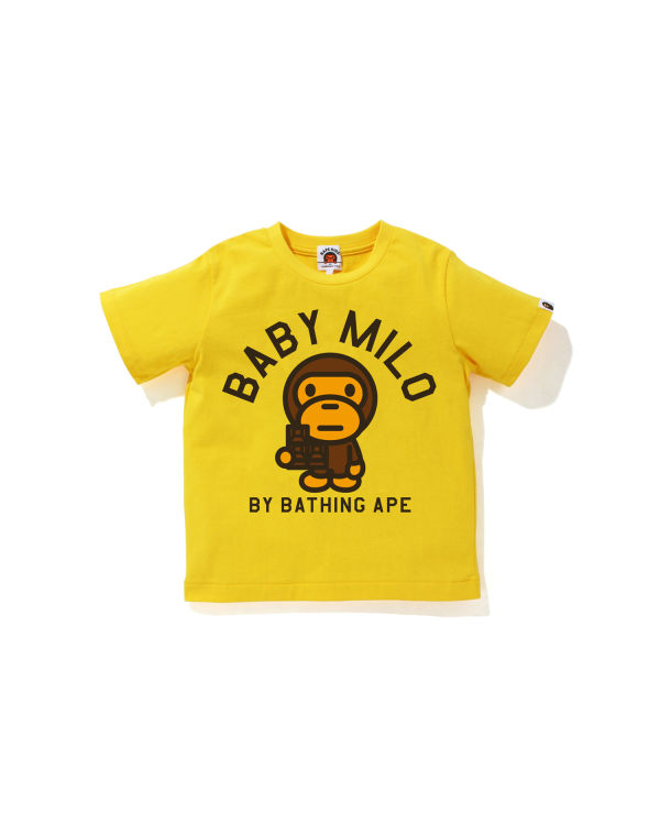 T Shirts Bape Milo Chocolate Jaune Enfant | JQH-10335508