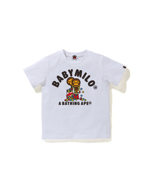 T Shirts Bape Milo Gum Ball Blanche Enfant | DUQ-18395989