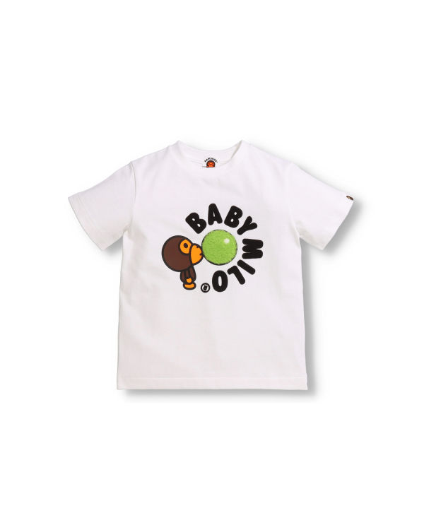 T Shirts Bape Boa Fleece Milo Gum Blanche Enfant | ADR-36316219