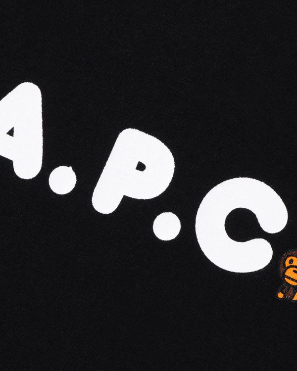 T Shirts Bape X A.P.C. Milo On APC Noir Enfant | TTN-17259111