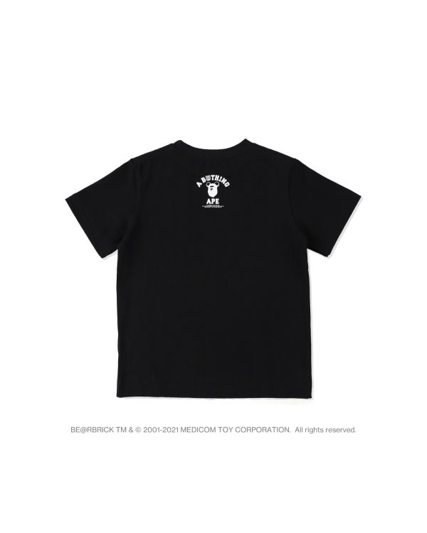 T Shirts Bape X Medicom Toy Camo BE@R College Noir Enfant | QQU-37068568