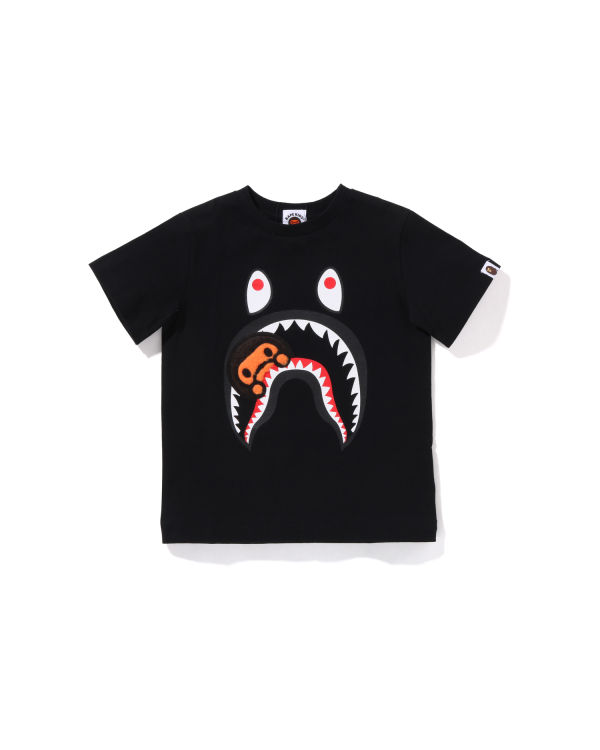 T Shirts Bape Boa Fleece Milo Shark Noir Enfant | UXB-88284601