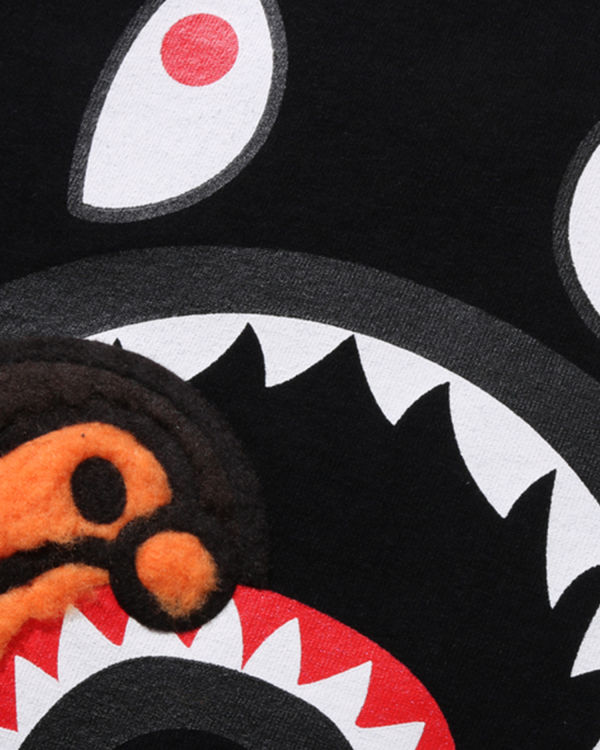 T Shirts Bape Boa Fleece Milo Shark Noir Enfant | UXB-88284601