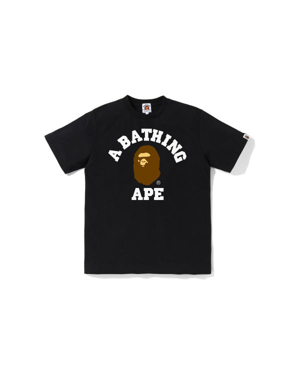 T Shirts Bape College Jr Noir Enfant | ZMH-07631463