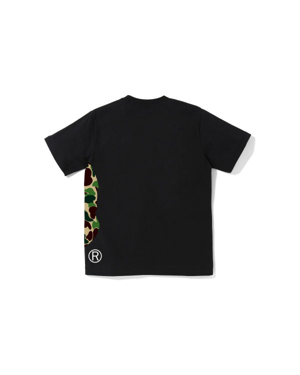 T Shirts Bape ABC Camo Side Big Ape Head Jr Noir Enfant | MIA-20576335