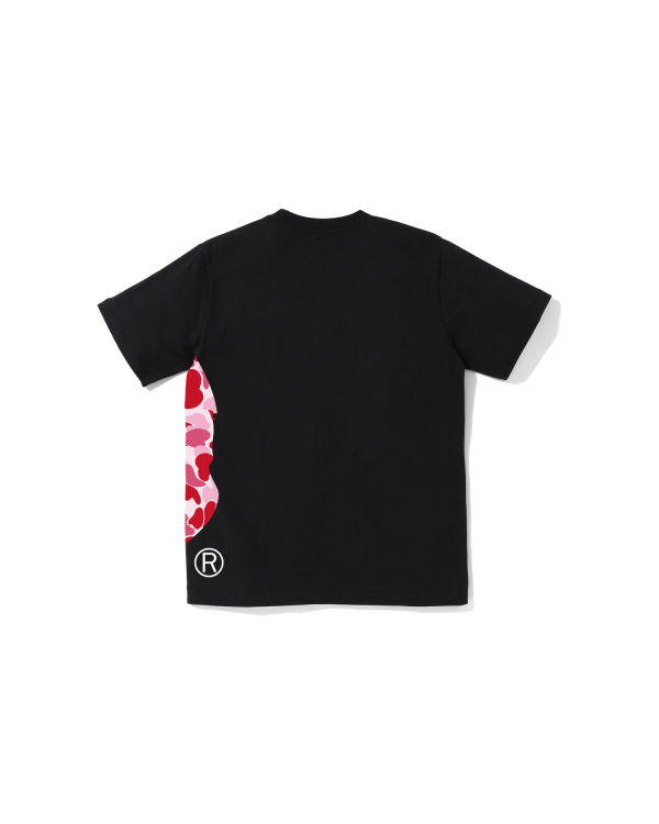 T Shirts Bape ABC Camo Side Big Ape Head Jr Noir Enfant | MWF-89005301