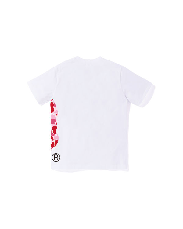 T Shirts Bape ABC Camo Side Big Ape Head Jr Blanche Enfant | FLR-97157758