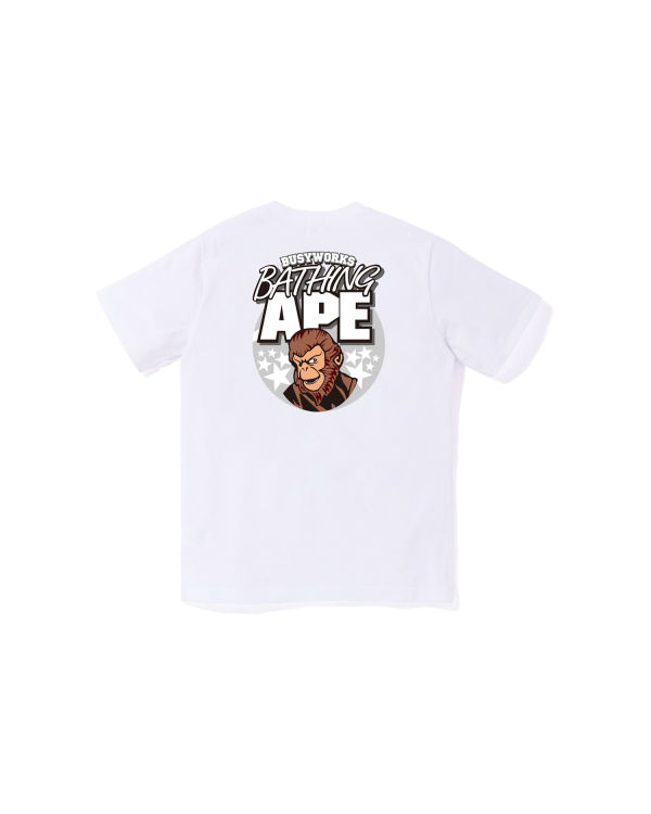 T Shirts Bape Ape Jr Blanche Enfant | QAY-73788015