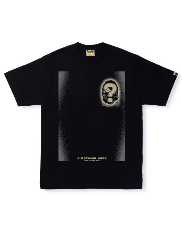 T Shirts Bape Multi Logo #3 Noir Homme | HKQ-12089787