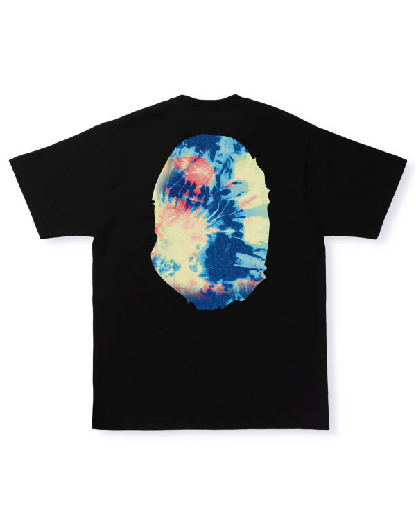 T Shirts Bape Tie Dye Big Ape Head Noir Homme | ZCN-68862414