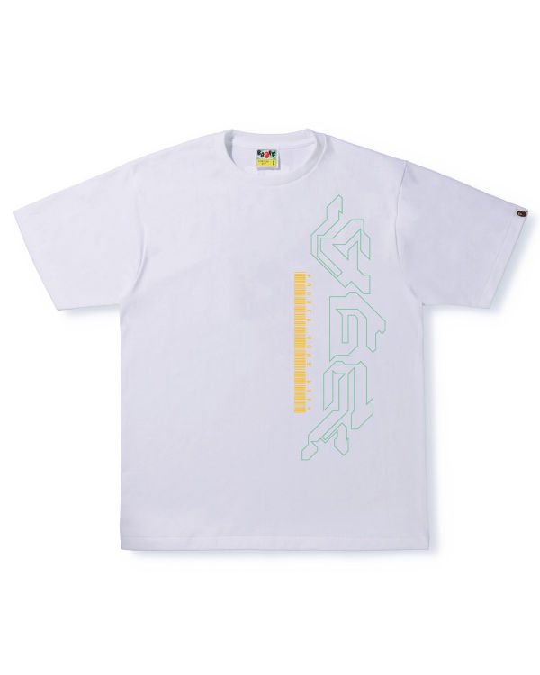 T Shirts Bape Multi Logo #2 Blanche Homme | QIY-88643289