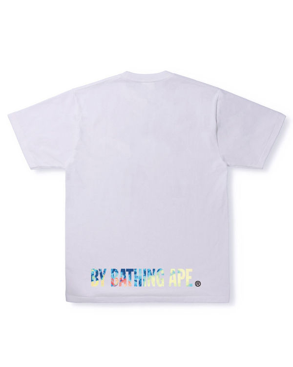 T Shirts Bape Tie Dye Ape Face Blanche Homme | NYY-45543528