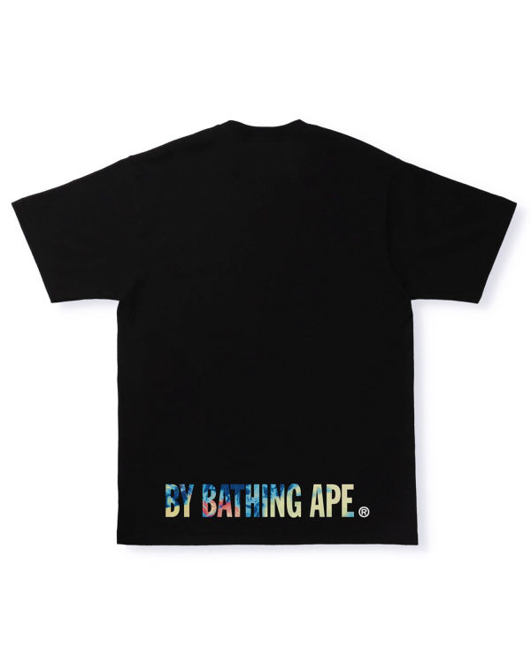 T Shirts Bape Tie Dye Ape Face Noir Homme | SOH-91056295