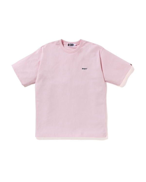 T Shirts Bape One Point Relaxed Fit Rose Homme | UTK-16026674