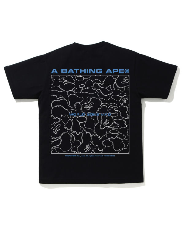 T Shirts Bape A Bathing Ape Line Camo Noir Homme | IWT-81464269