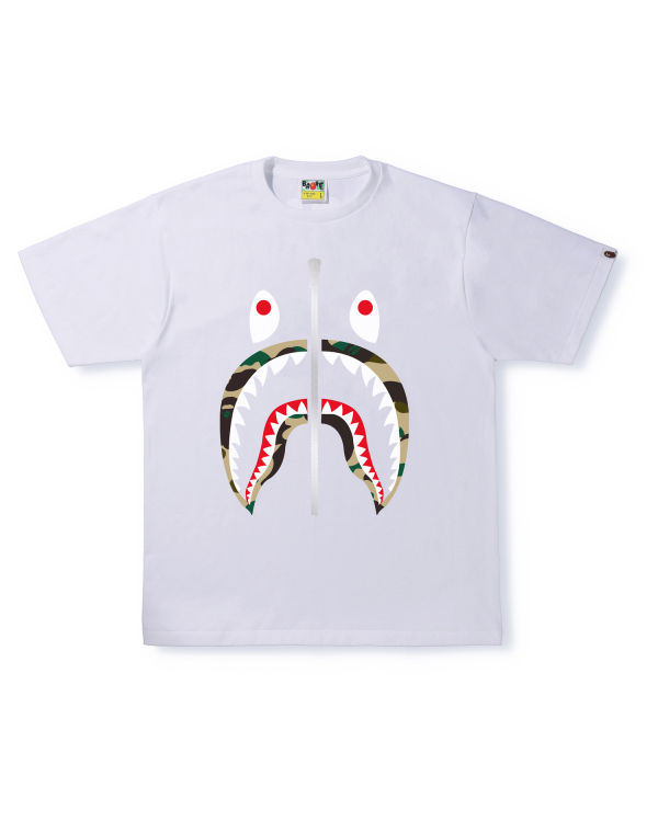 T Shirts Bape 1st Camo Shark Blanche Homme | WXI-14179069