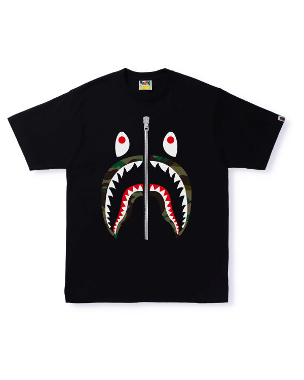 T Shirts Bape 1st Camo Shark Noir Homme | TIU-82966885