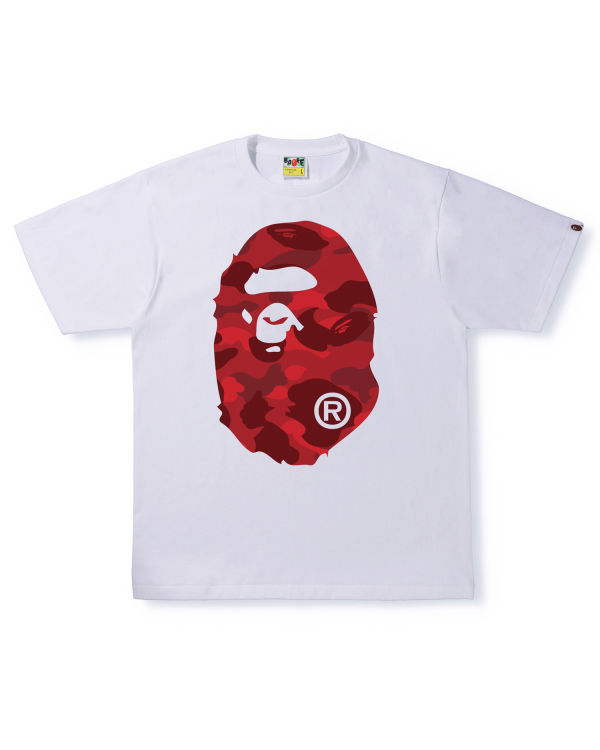 T Shirts Bape Color Camo Big Ape Head Blanche Homme | JGT-58658482