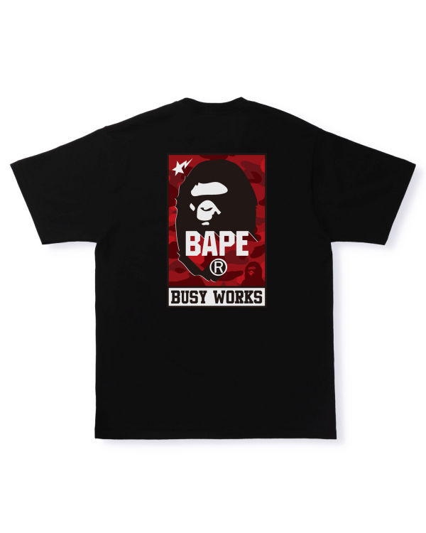 T Shirts Bape Color Camo Busy Works Noir Homme | KEA-43665825