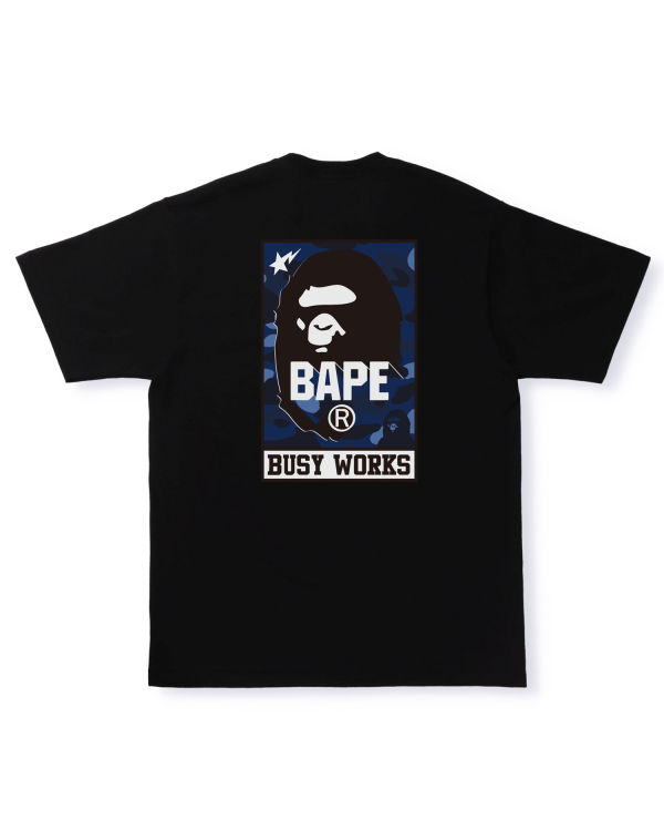 T Shirts Bape Color Camo Busy Works Noir Homme | FJK-78461289