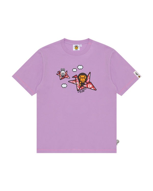 T Shirts Bape Milo print Violette Homme | CWI-22113579