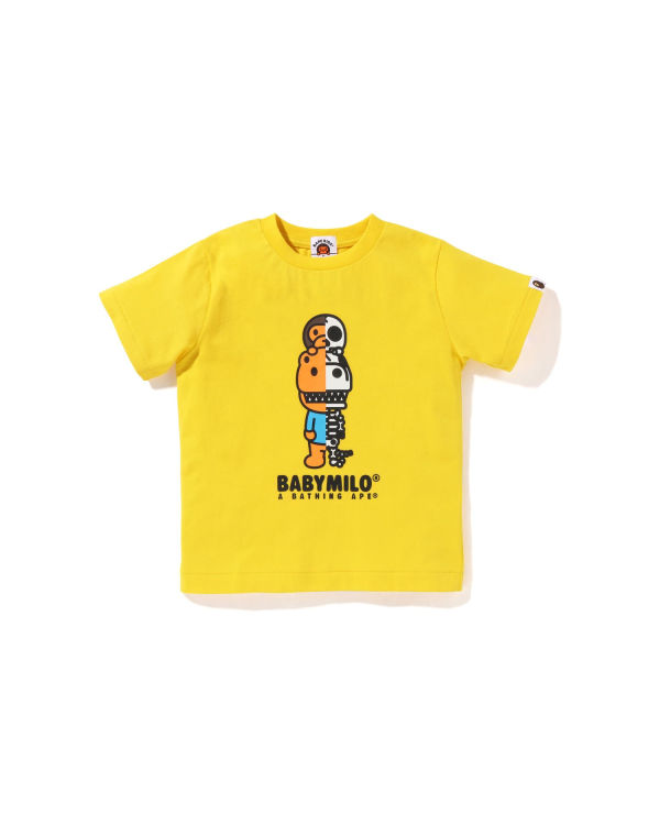 T Shirts Bape Glow In The Dark Rex Bone Jaune Enfant | IPK-16839111