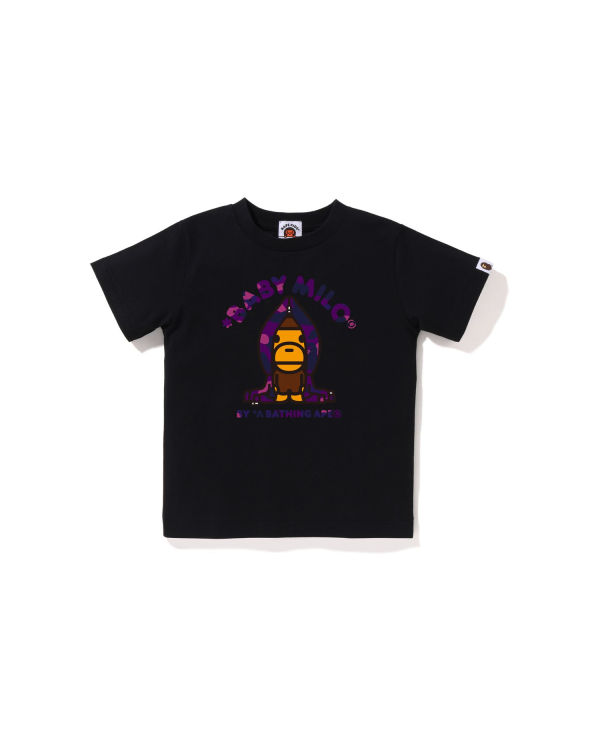 T Shirts Bape Color Camo Milo Noir Enfant | DKA-35092262