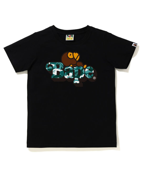 T Shirts Bape Marble Camo Milo On Noir Enfant | IBW-15177536