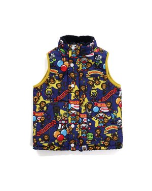 Gilet Bape Milo Circus Reversible Bleu Enfant | IIN-54348036