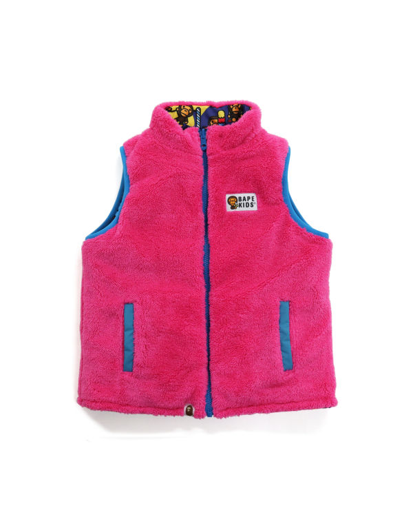 Gilet Bape Milo Circus Reversible Rose Enfant | RMI-80320678