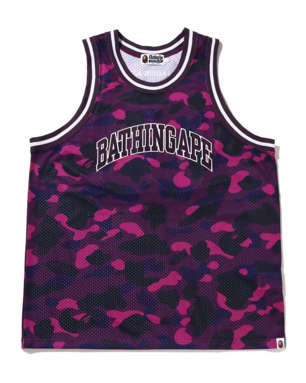 T Shirts Bape Color Camo Basketball Violette Homme | DGY-60137737