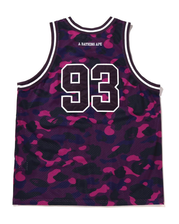 T Shirts Bape Color Camo Basketball Violette Homme | DGY-60137737