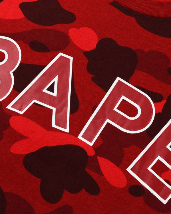 T Shirts Bape Color Camo Rouge Clair Homme | RPP-74433595