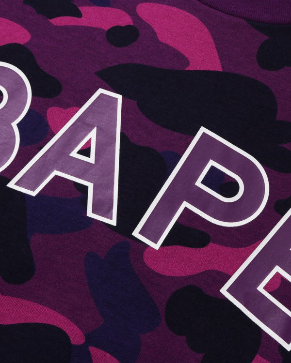 T Shirts Bape Color Camo Violette Homme | BLE-07770101