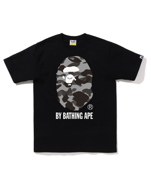 T Shirts Bape Grid Camo By Bathing Ape Noir Homme | EKU-97966665