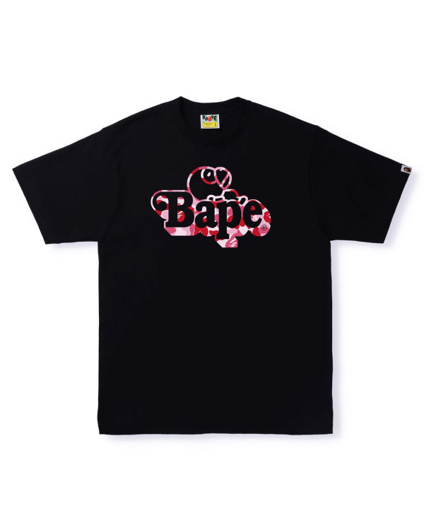 T Shirts Bape ABC Camo Milo On Noir Homme | MNE-33316007