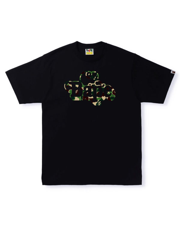 T Shirts Bape ABC Camo Milo On Noir Homme | XNJ-06849858